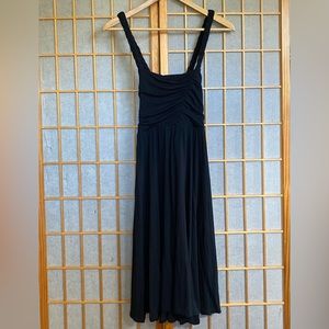 Anthropologie - Black Braided Cross Back Mini Dress - Small